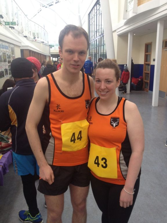 Andy McIntyre and Catherine Fearon took part in the Stranraer Half Marathon